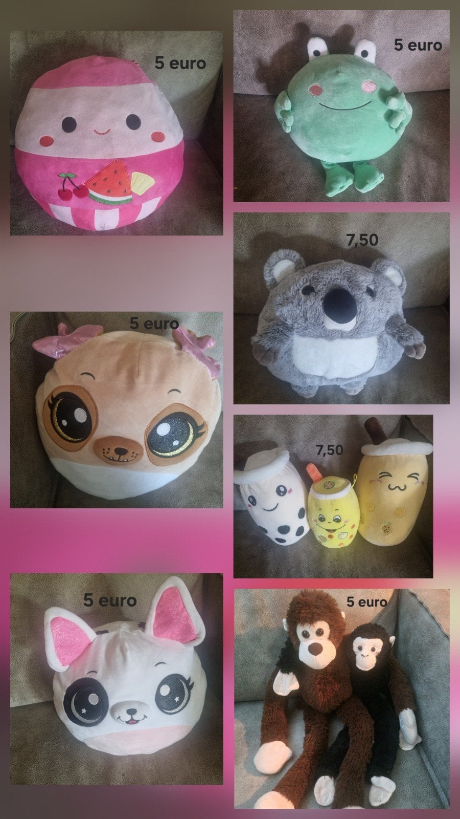 Te koop partij knuffels, Ophalen, Zo goed als nieuw, Overige typen