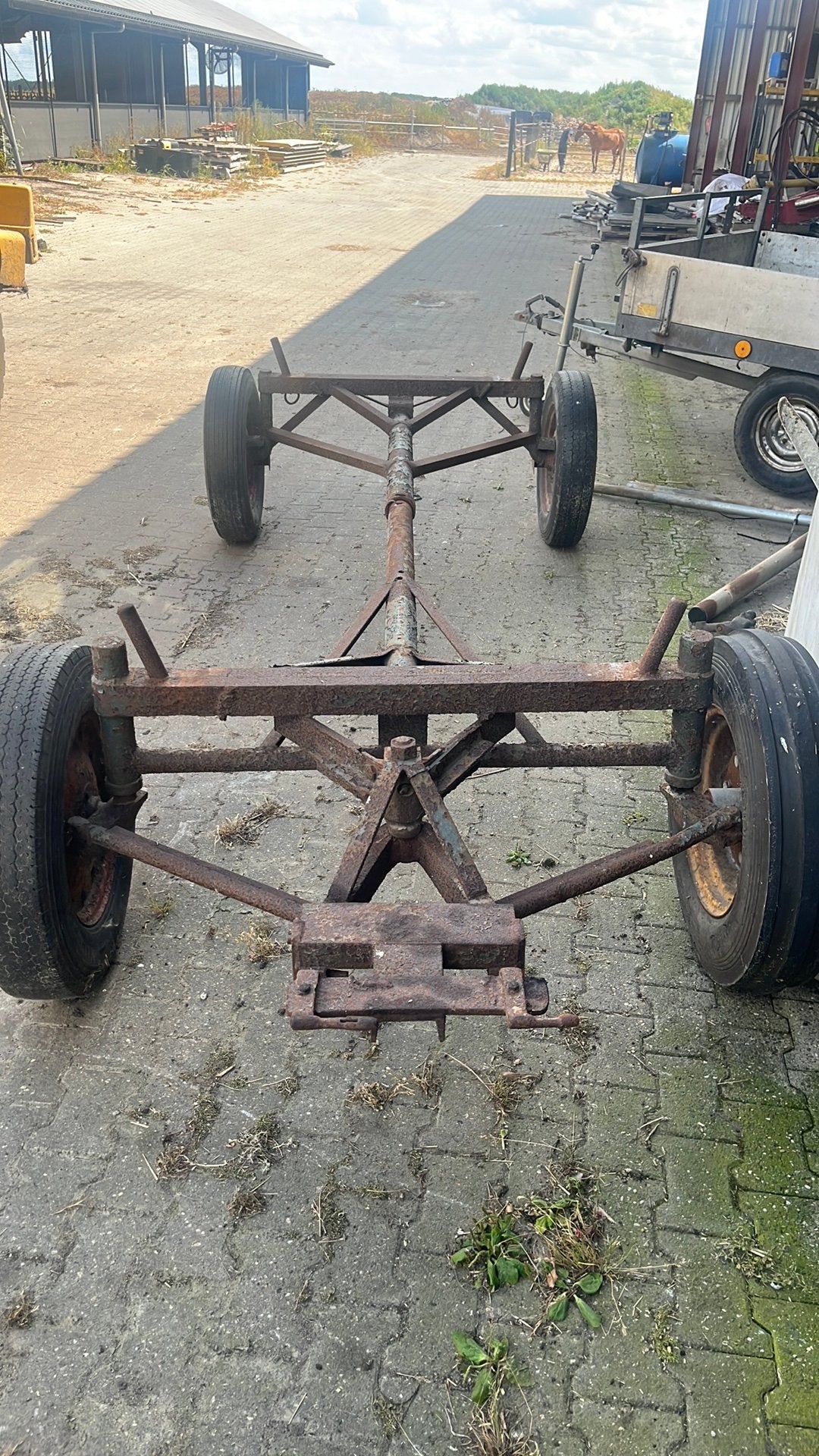 Onderstel versierde wagen platte wagen, Ophalen, Carnaval