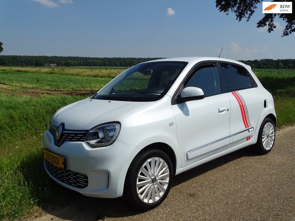Renault Twingo Z.E. R80 Série Limitée Vibes automaat, Auto's, Renault, Automaat, Gebruikt, Leder en Stof, Wit