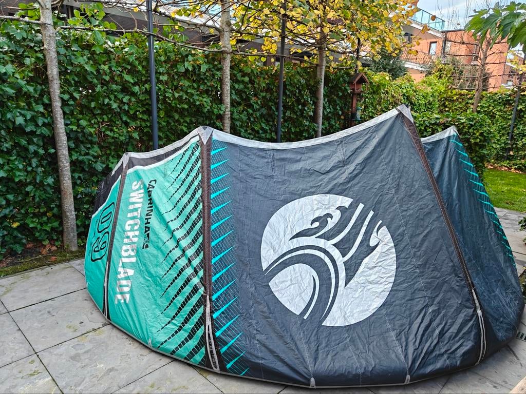Cabrinha switchblade 9m - super staat, Gebruikt, 9 m², Geen board, Ophalen of Verzenden