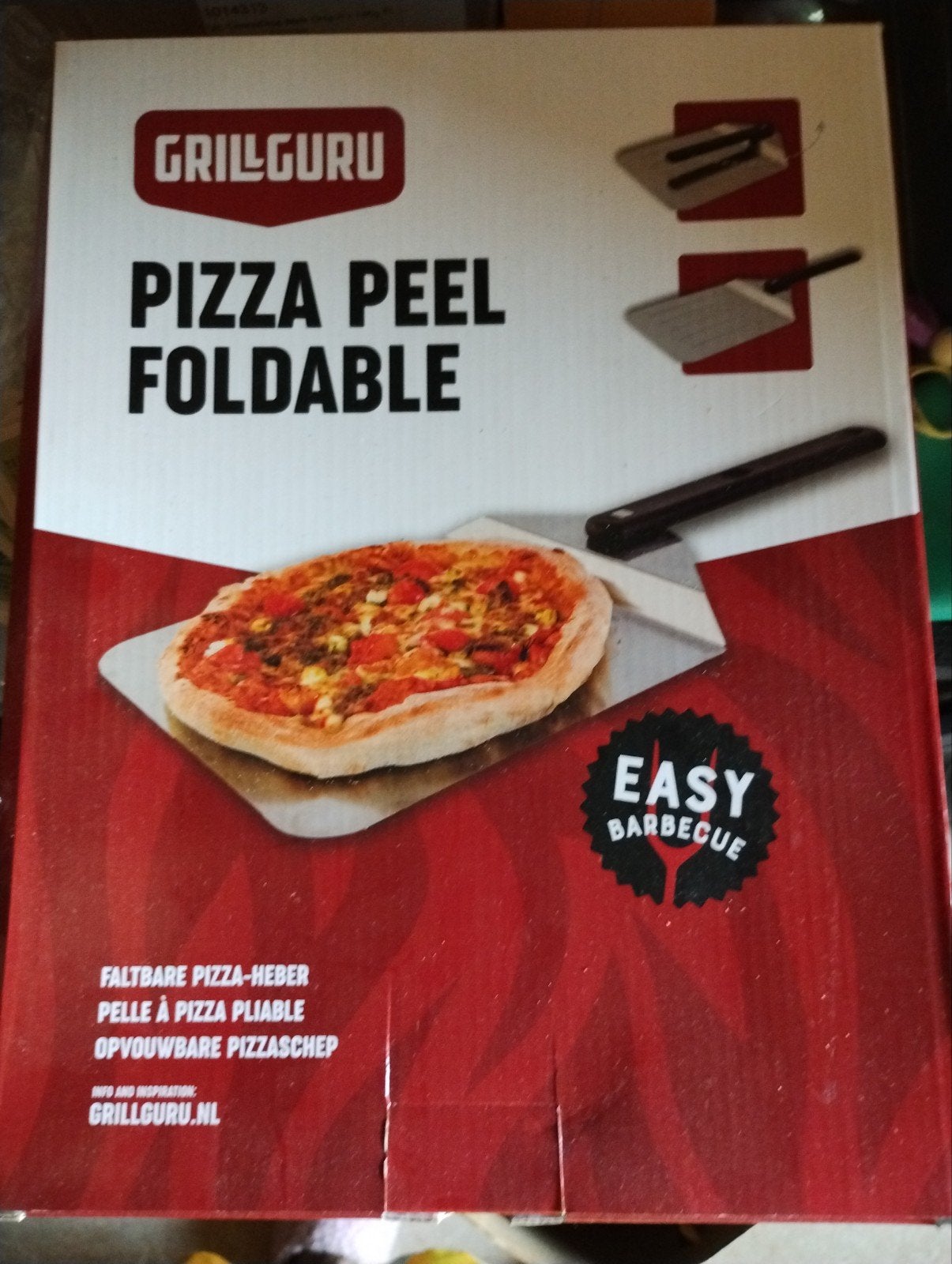 Grill Guru Opvouwbare Pizzaschep - Perfect voor Pizzaoven, Ophalen of Verzenden, Nieuw, Grill Guru
