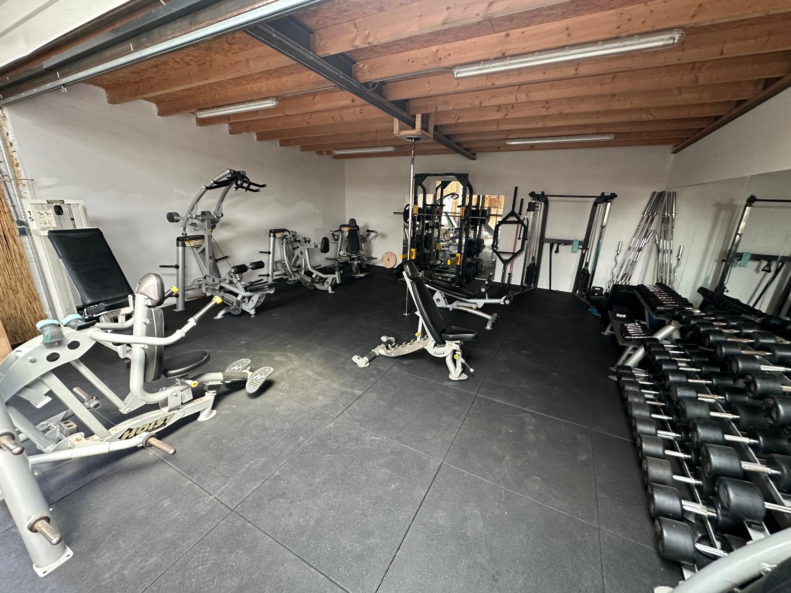 Complete professionele HOIST ROC-IT gym te koop – Limburg, Sport en Fitness, Ophalen, Rug, Krachtstation