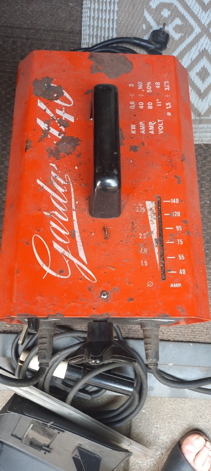 Lasapparaat Garda 140 - Thermisch Beveiligd, Ophalen of Verzenden, Gebruikt, Minder dan 150 ampère, Elektroden