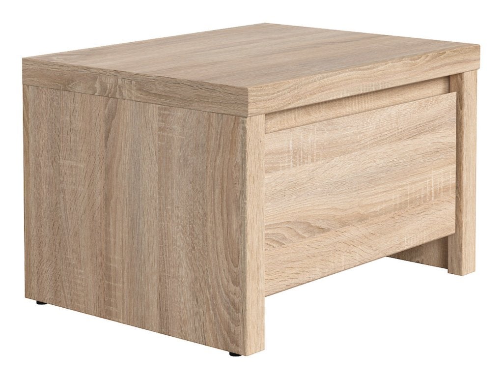 VOORRAAD Sonoma eiken nachtkastjes met lade NIEUW OP=OP!, Overige materialen, Nieuw, Ophalen of Verzenden, 45 tot 65 cm