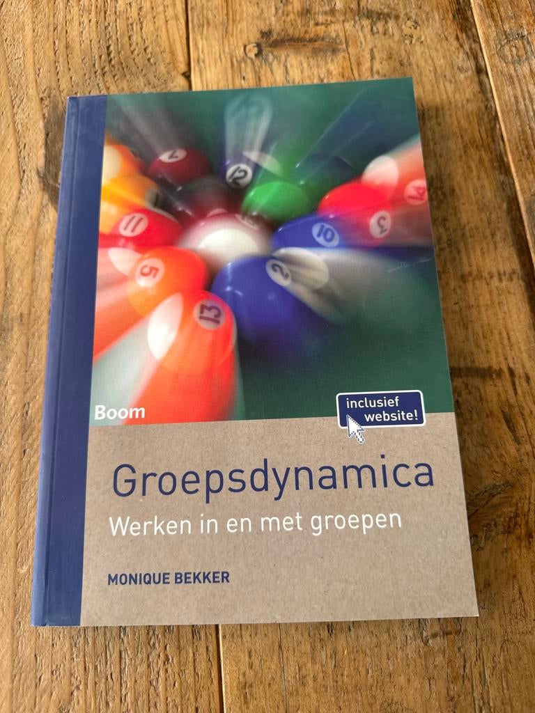 Groepsdynamica: Werken in en met groepen - Monique Bekker, Ophalen of Verzenden, Zo goed als nieuw, Overige niveaus
