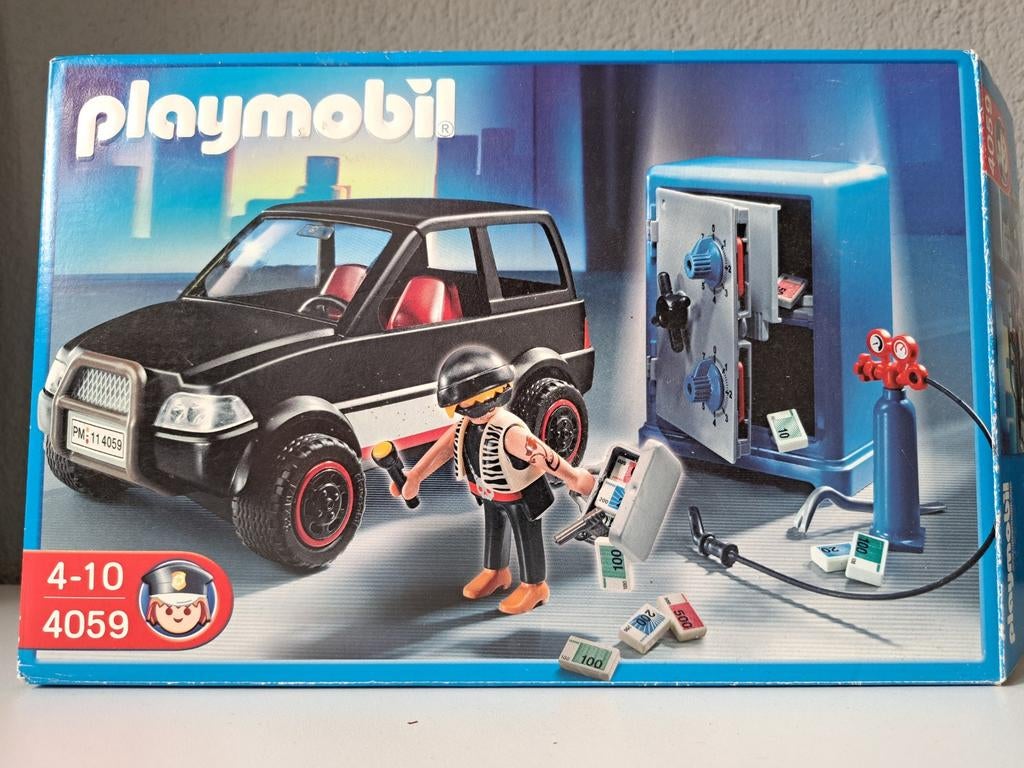 Playmobil 4059 Inbreker met Kluis en Auto, Ophalen of Verzenden, Jongen of Meisje