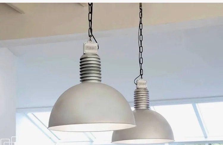 Frezoli Lozz Hanglamp Industrial Grijs 50 cm - Nieuw, Ophalen, Nieuw, Metaal, E27 (groot)