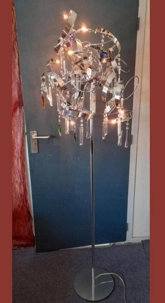 Kristallen vloer lamp led, Ophalen of Verzenden, Zo goed als nieuw, Minder dan 100 cm