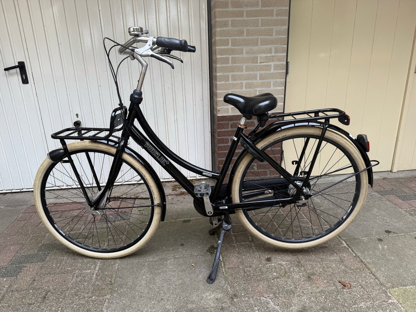 Gazelle Puur Damesfiets met 7 versnellingen en voordrager, Gebruikt, 47 tot 50 cm, Versnellingen, Trommelrem