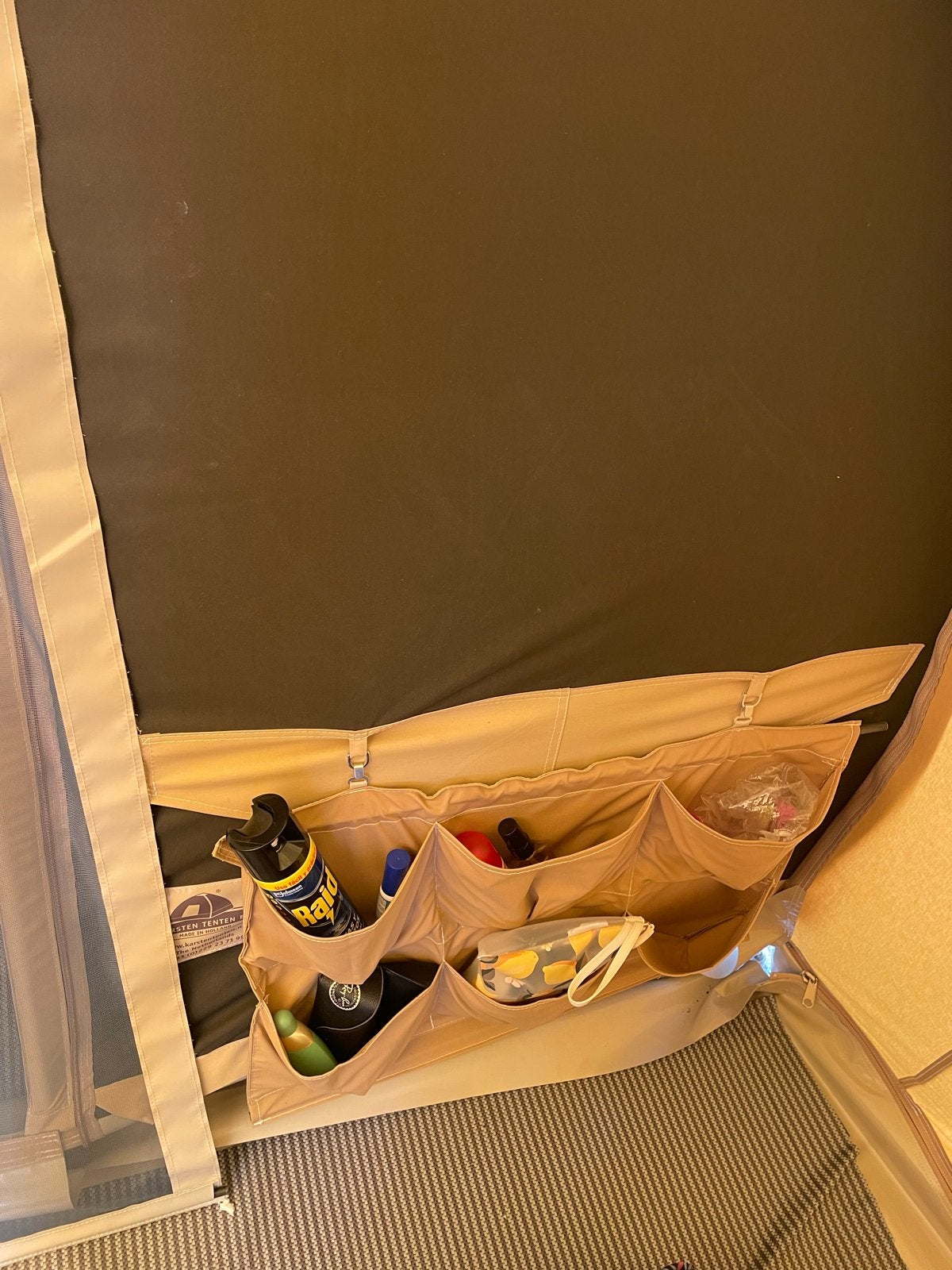 Karsten tent 2 jaar oud met Sannsem GT 750 bagagewagen, Caravans en Kamperen, Tenten, Ophalen, Zo goed als nieuw