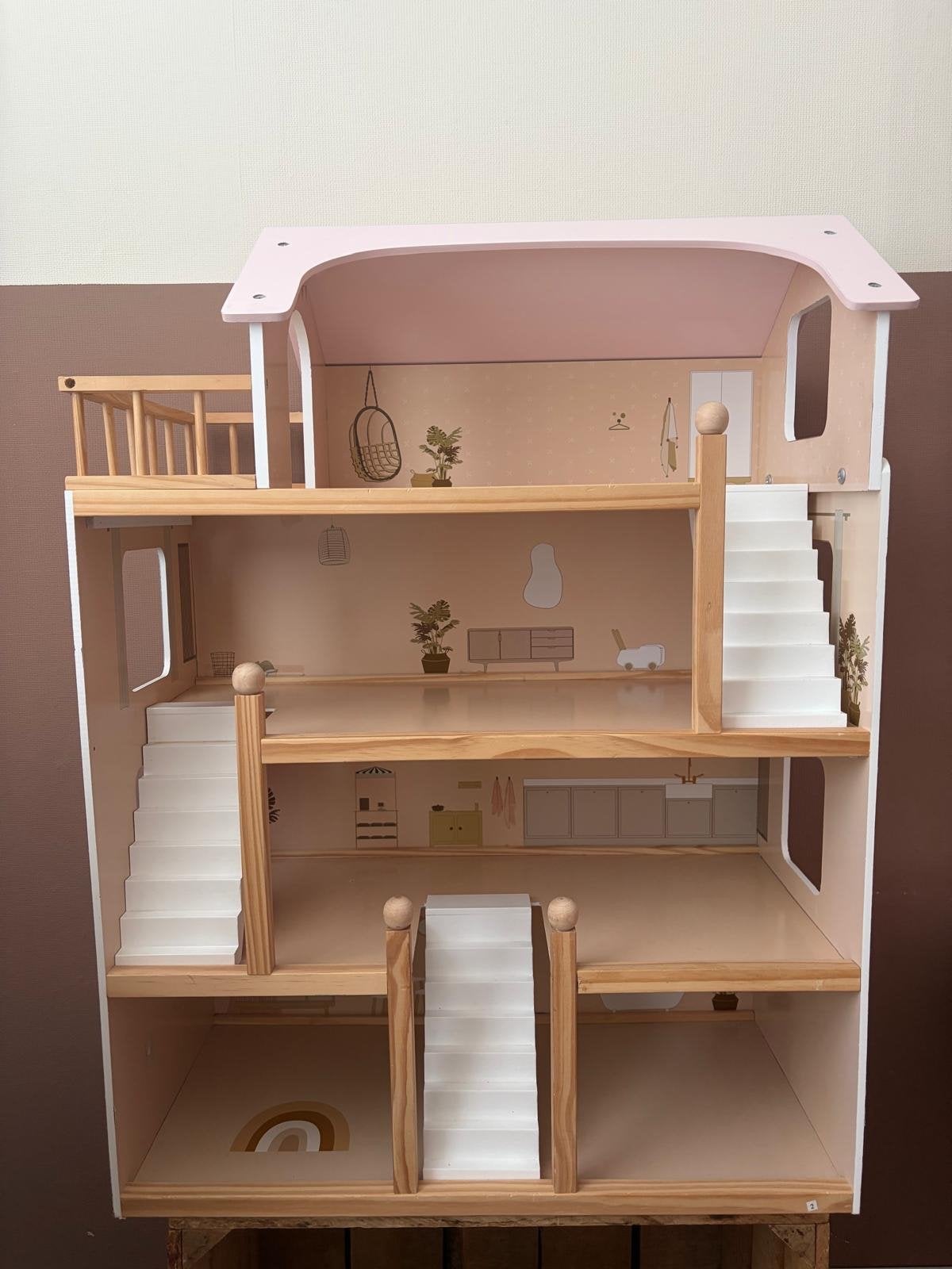 Petite Amelie Poppenhuis met meubels, Ophalen, Zo goed als nieuw, Overige typen