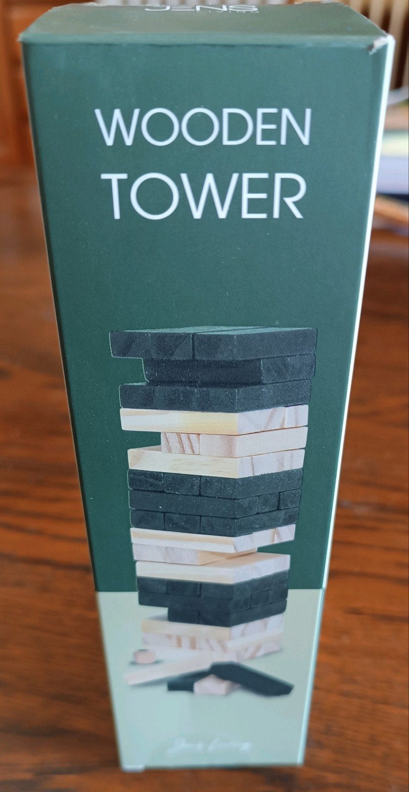 Jenga kleine versie - Wooden Tower spel in nieuwstaat, Jens Living, Ophalen of Verzenden, Zo goed als nieuw, Drie of vier spelers