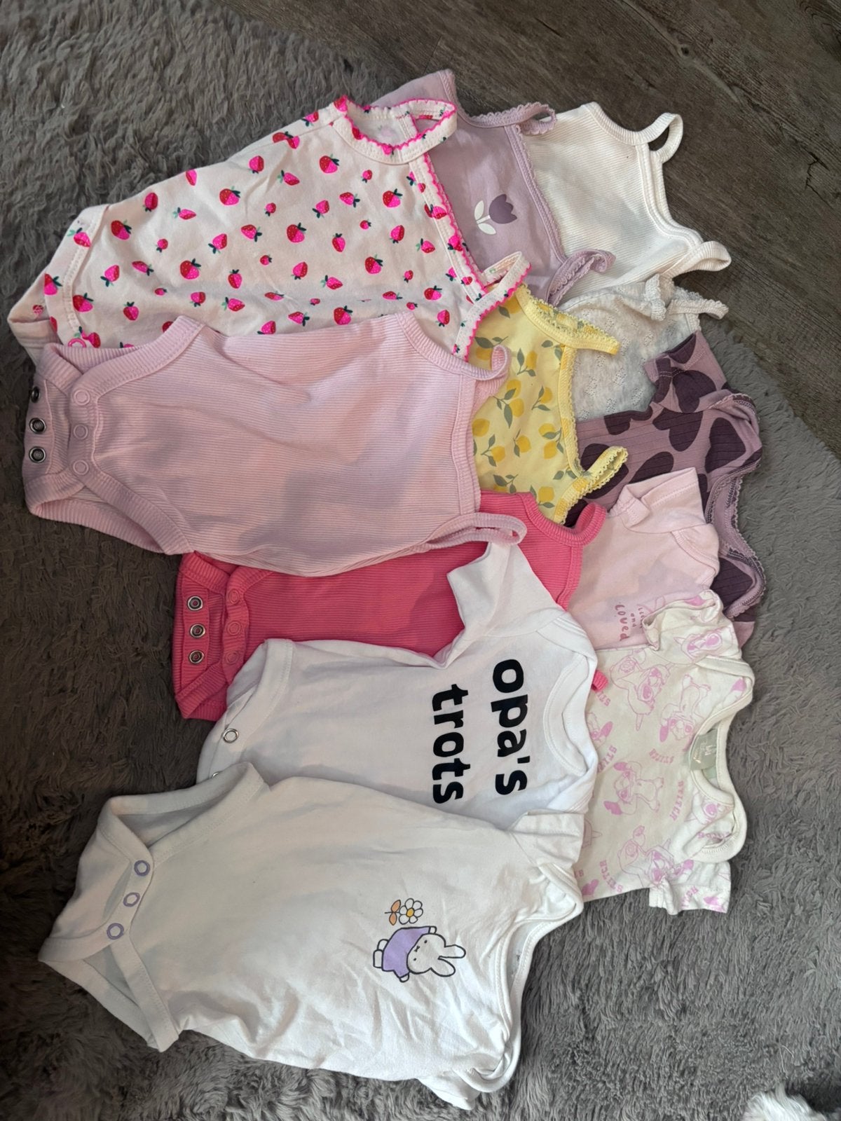12 rompers, Ophalen of Verzenden, Zo goed als nieuw, Maat 50