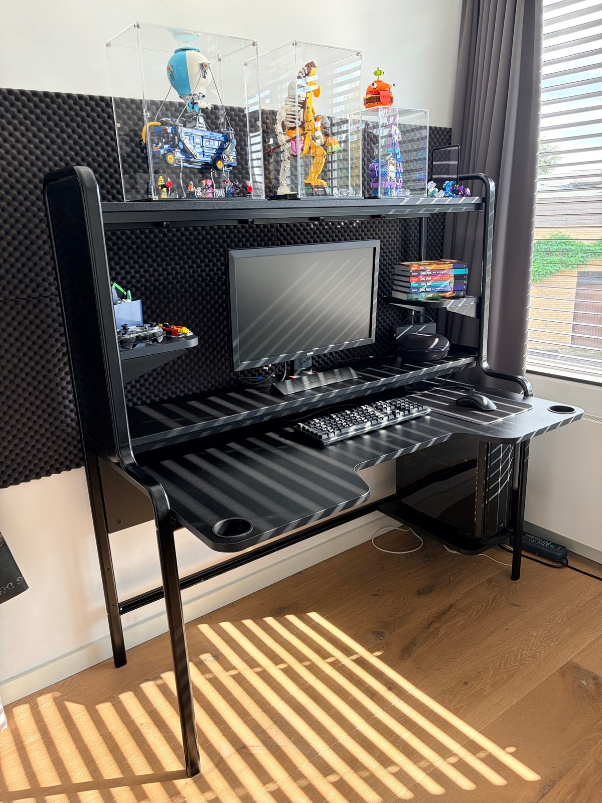 IKEA FREDDE gamebureau – compleet & zeer goede staat, Zwart, Gebruikt, 74 cm, IKEA