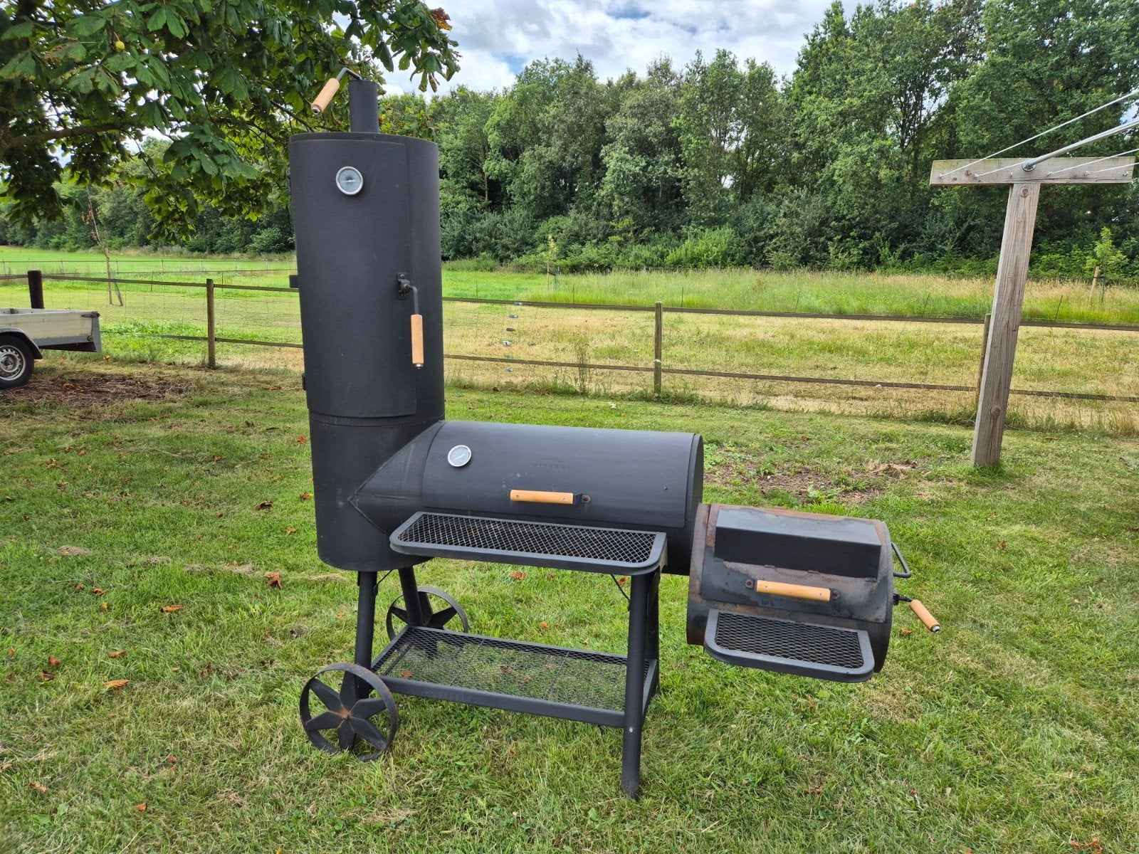 Witkamp Design 16 Inch Smoker met Rooktoren - 4mm Dik Staal, Ophalen, Gebruikt, Witkamp