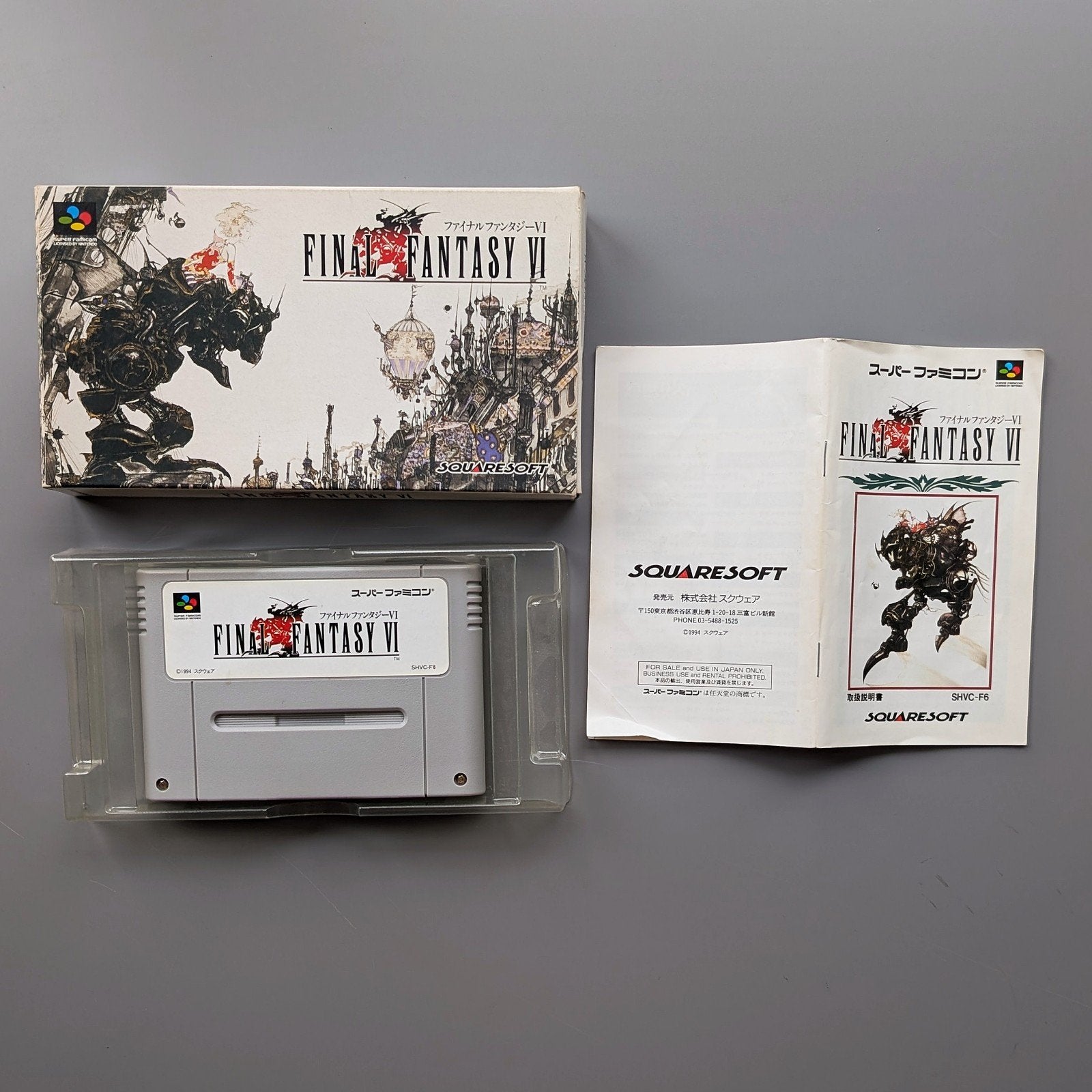 SNES Final Fantasy 6 (Japans) incl. Boekje, Spelcomputers en Games, Games | Nintendo Super NES, 1 speler, Ophalen of Verzenden