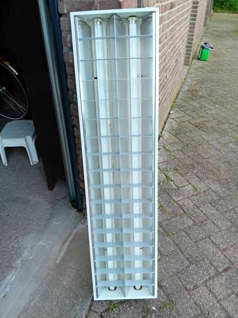 TL lamp met 2 buizen, 60 watt of meer, Overige fittingen, Zo goed als nieuw, TL-buis