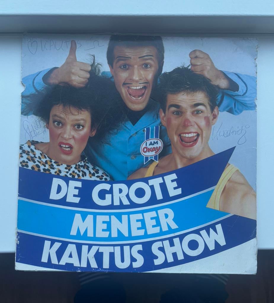 LP gesigneerd- meneer Kaktus- grote meneer kaktus show, Cd's en Dvd's, Gebruikt, Vanaf 9 jaar, Ophalen of Verzenden, Komedie