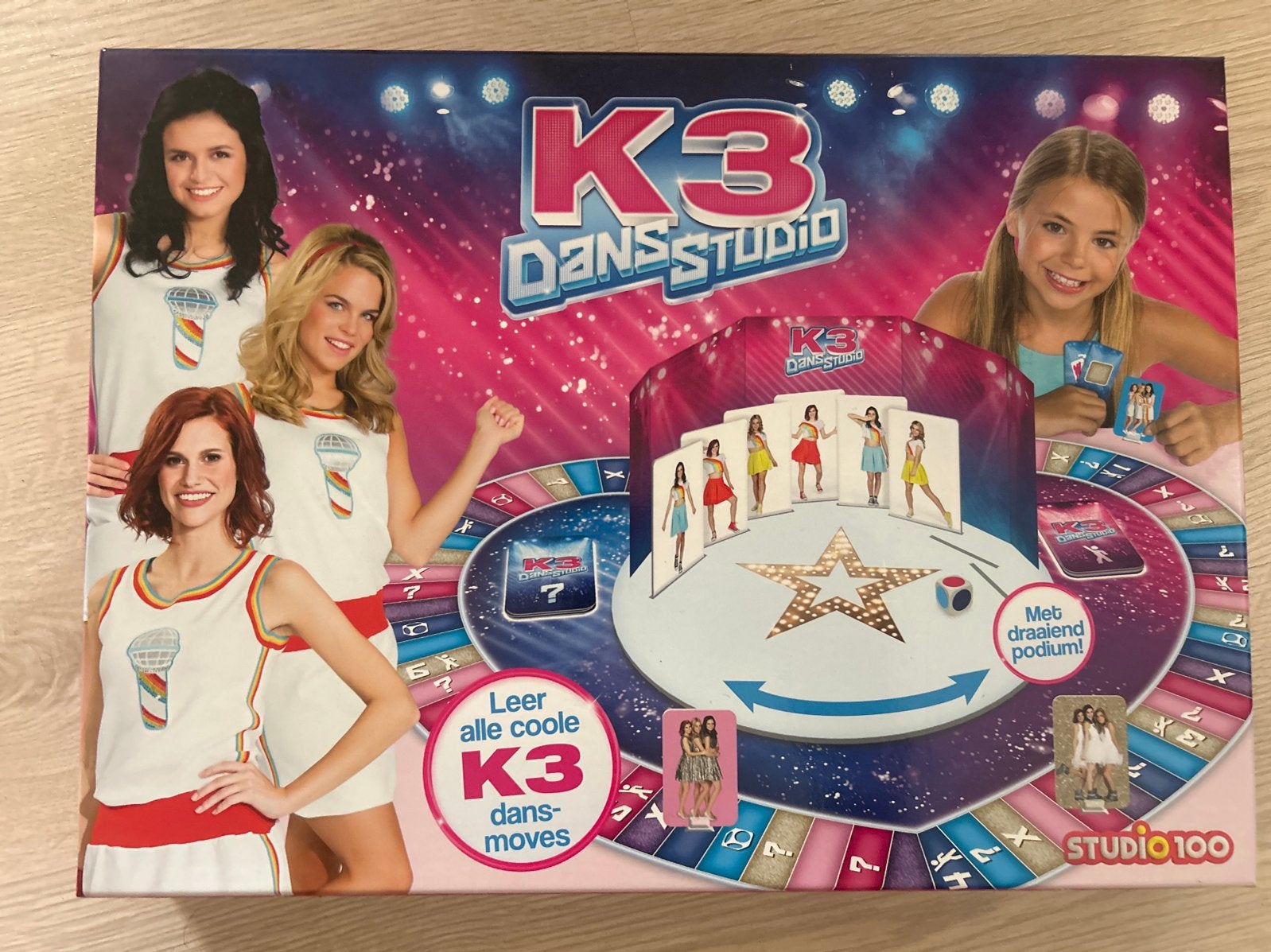K3 Dansstudio Bordspel - Leer coole dansmoves!, Drie of vier spelers, Ophalen, Gebruikt