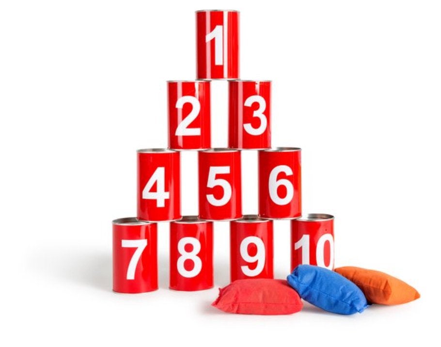 == BS Toys Blikgooien Werpspel ==, Ophalen, Zo goed als nieuw