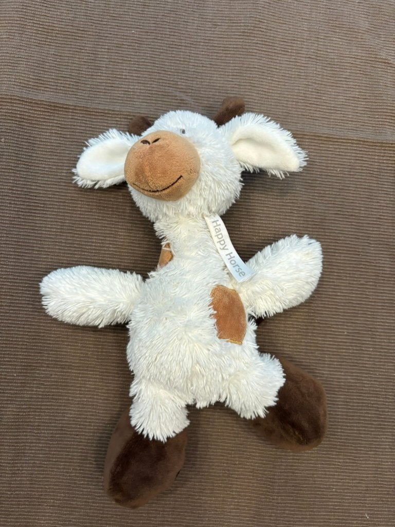 Happy horse knuffel giraffe grace wit bruin als nieuw!, Overige karakters, Ophalen of Verzenden, Zo goed als nieuw, Wasbaar