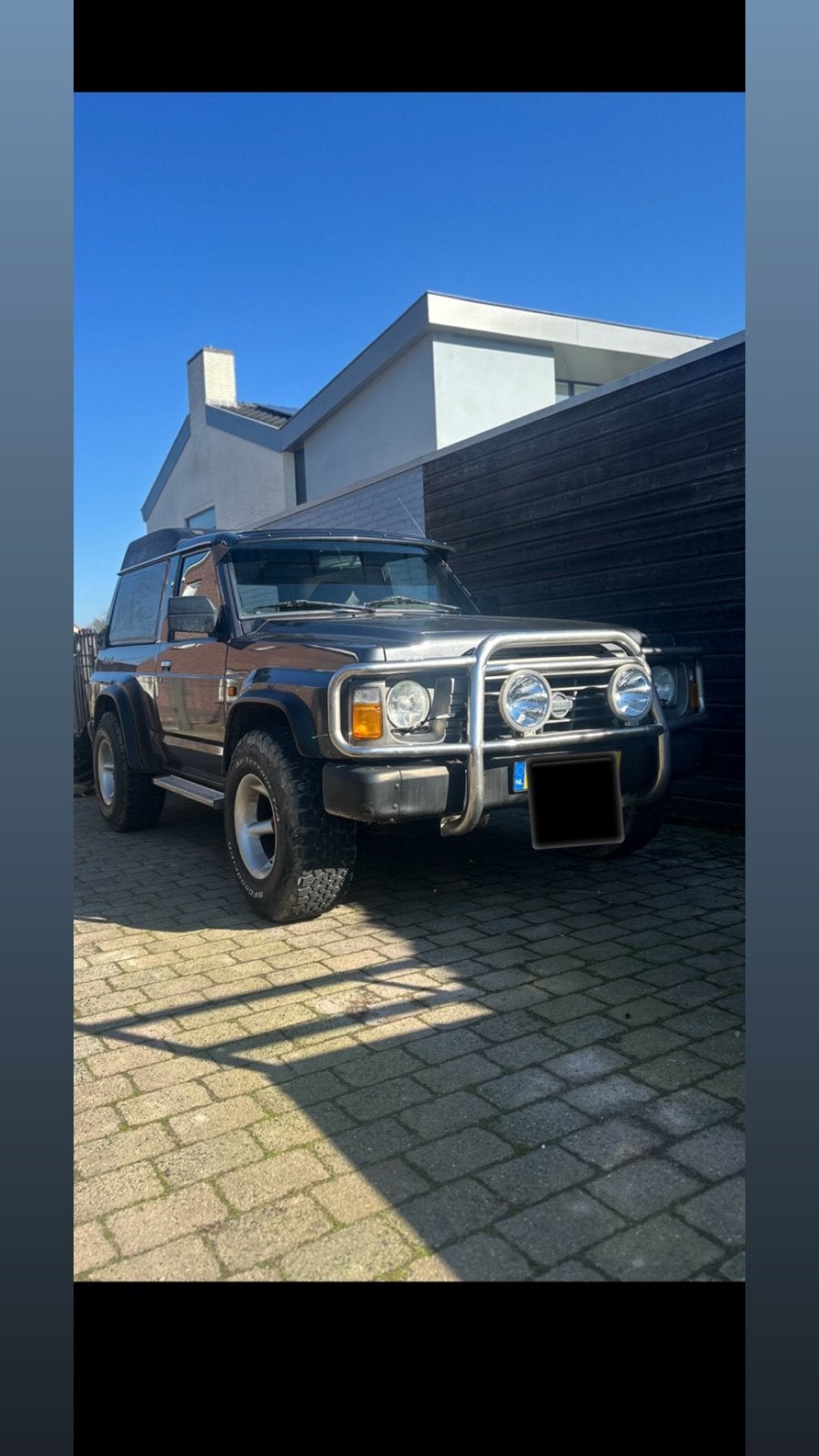 Bullbar Nissan Patrol Y60/Y61 - Roestvrij staal+ verstralers, Ophalen of Verzenden, Gebruikt