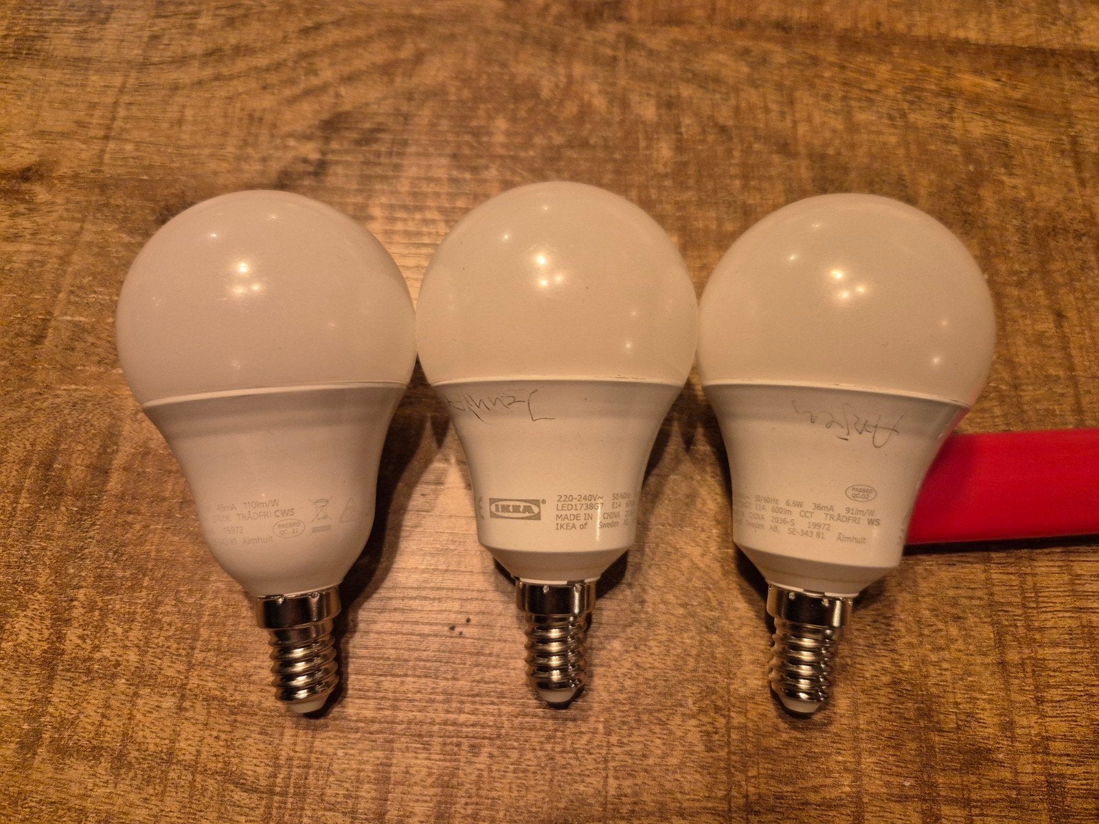 IKEA Zigbee E14 LED Lampen kleur en dimbaar  - 3 stuks, Huis en Inrichting, Led-lamp, E14 (klein), Ophalen of Verzenden, Zo goed als nieuw