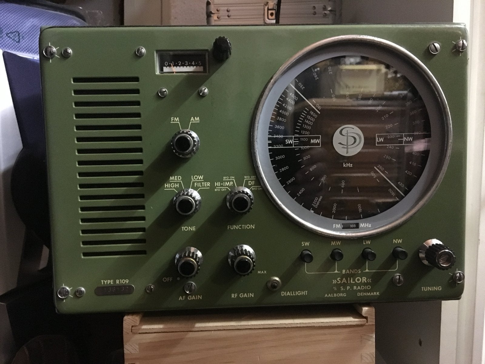 Sailor S.P. Radio Type R 109 - Nostalgische Radio, Audio, Tv en Foto, Radio's, Ophalen of Verzenden, Niet werkend, Radio