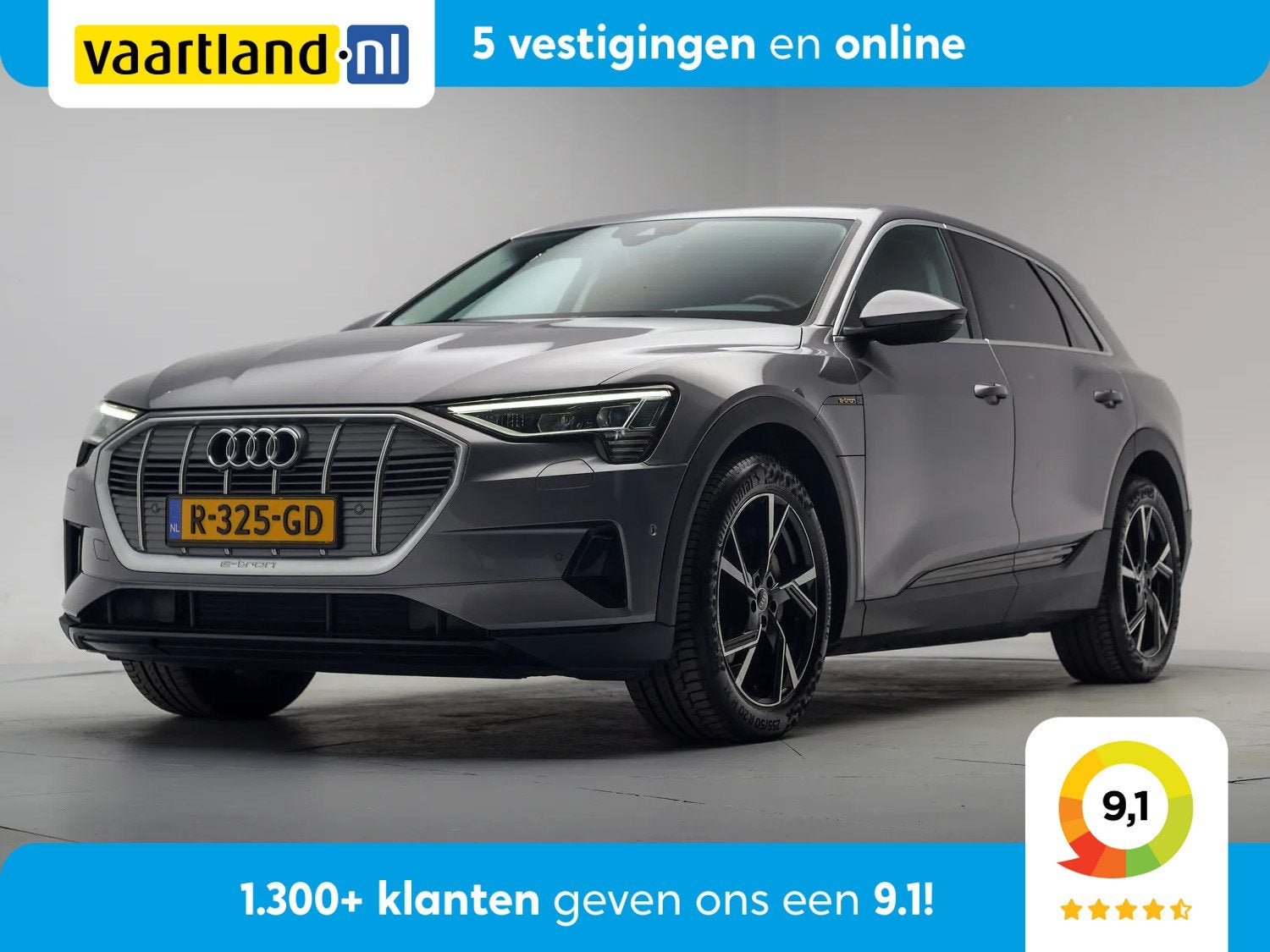 Audi e-tron 55 quattro edition 95 kWh [ Cruise Clima PDC LED, Auto's, Automaat, 131 €/maand, 0 cilinders, Origineel Nederlands