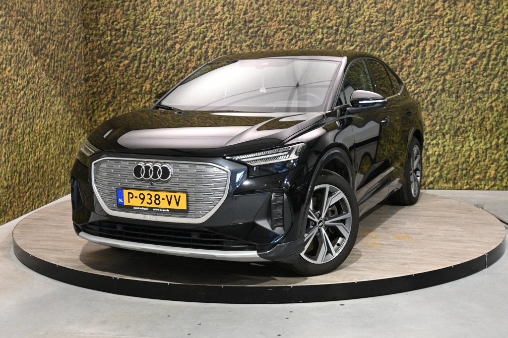 Audi Q4 Sportback qauttro 50 E-tron launche edition advanced, Auto's, Gebruikt, Zwart, 300 pk, 420 min