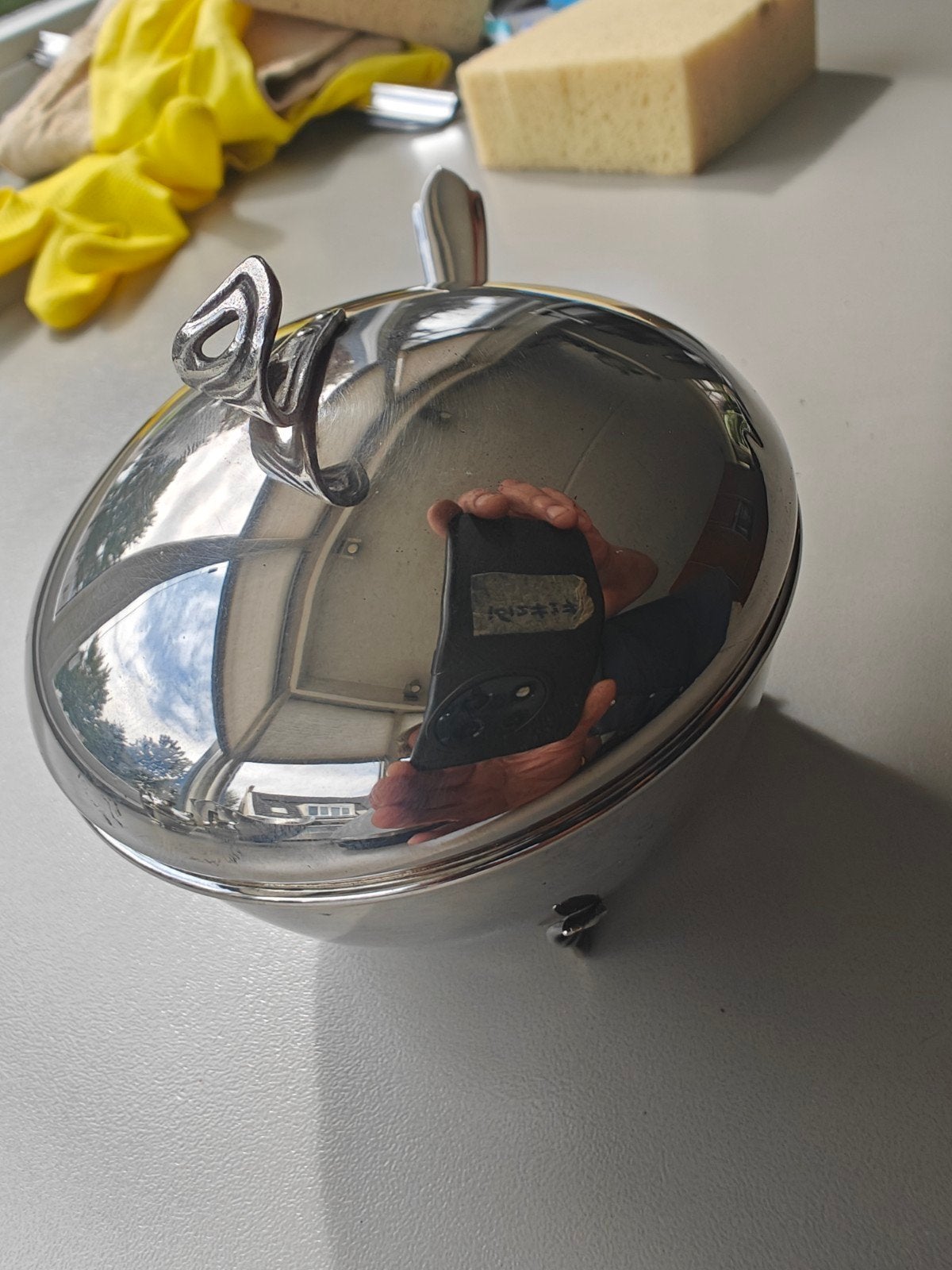 Massief zilveren suikerpotje (zwaardje), Antiek en Kunst, Ophalen of Verzenden, Zilver