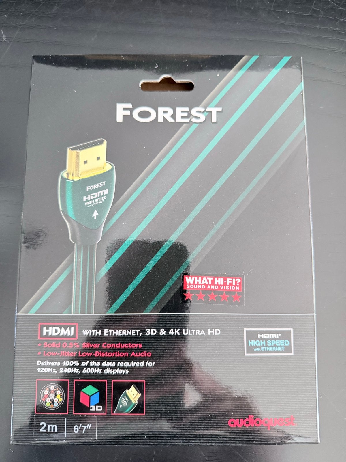 AudioQuest Forest HDMI-kabel 2m - 4K Ultra HD, Ethernet, 3D