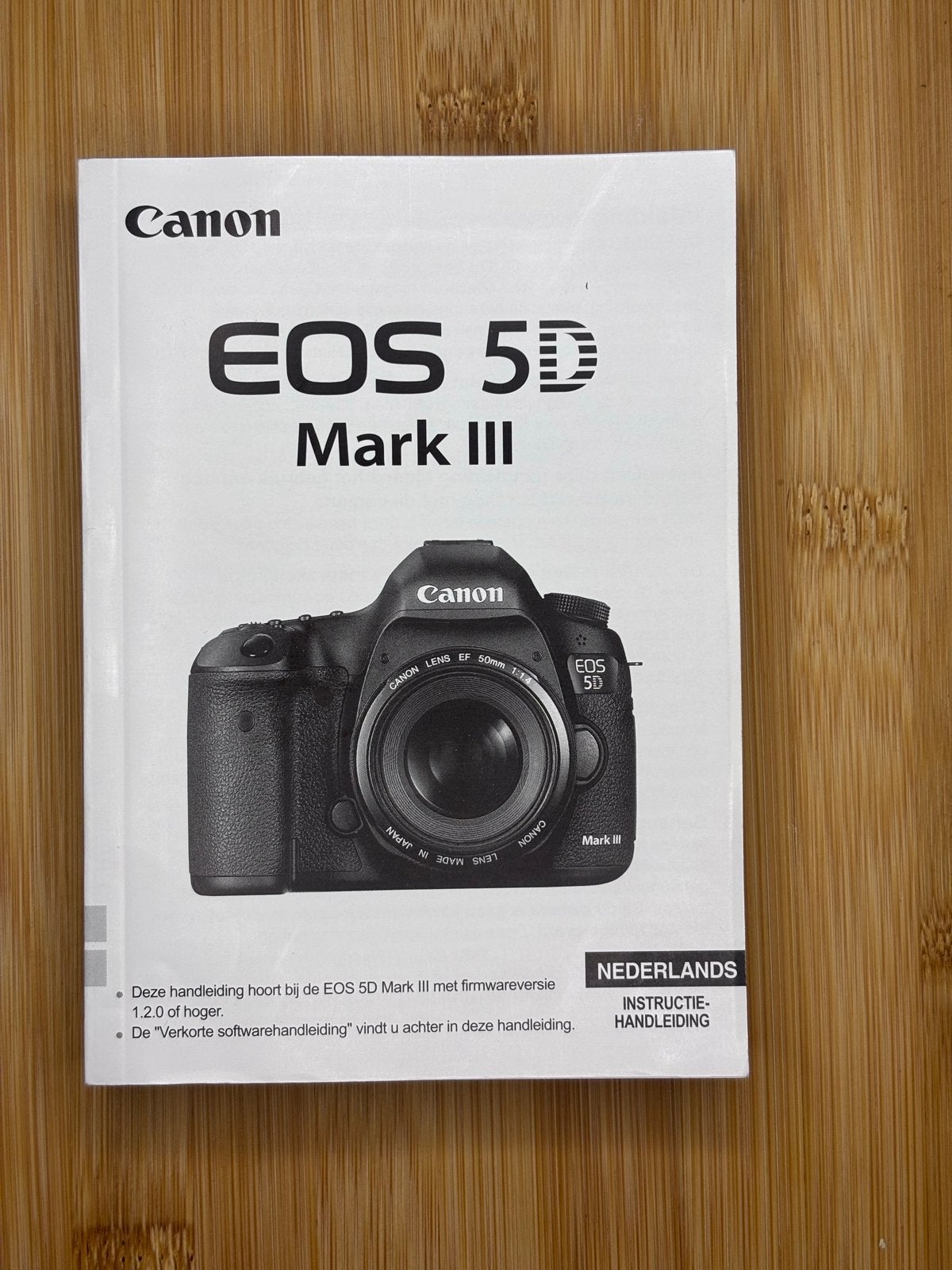 Canon EOS 5D Mark III Handleiding (Nederlands), Audio, Tv en Foto, Ophalen of Verzenden, Canon, Geen optische zoom