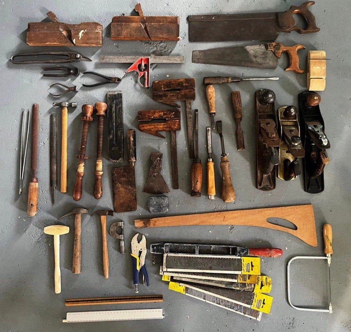 oud antiek gereedschap vnl houtbewerking Stanley blok schaaf, Ophalen