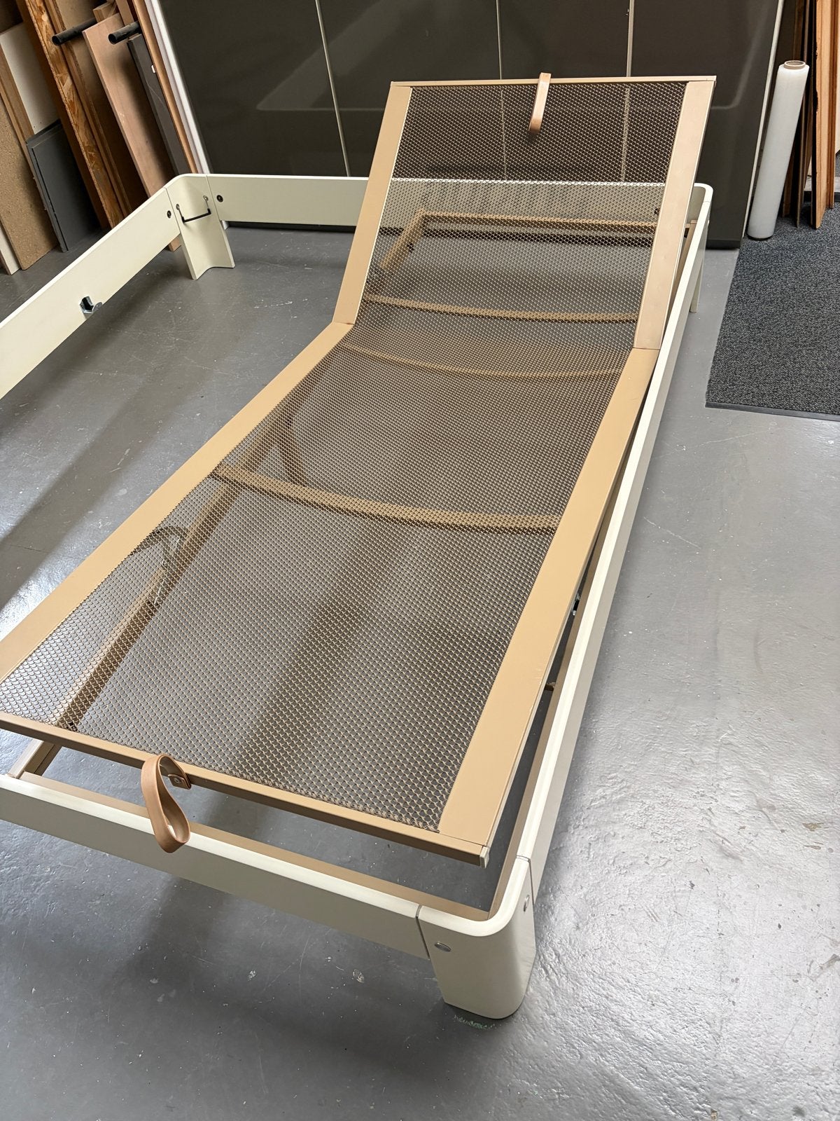 Auping spiraalbodem handverstelling 90x220, Ophalen, 90 cm, Eenpersoons, 220 cm