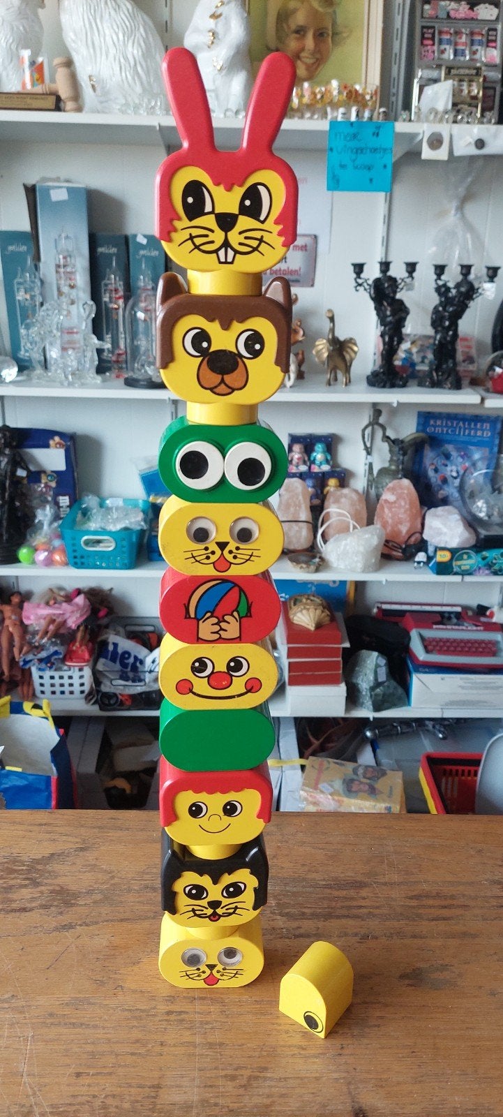 Vintage Duplo Stapeltoren Dieren, Ophalen of Verzenden, Gebruikt, Overige merken
