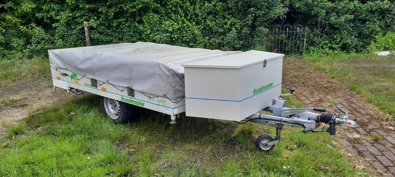 Roadmaster Runner S vouwwagen met keuken, Lichtgrijs, Aanwezig, Tot en met 4, Ophalen