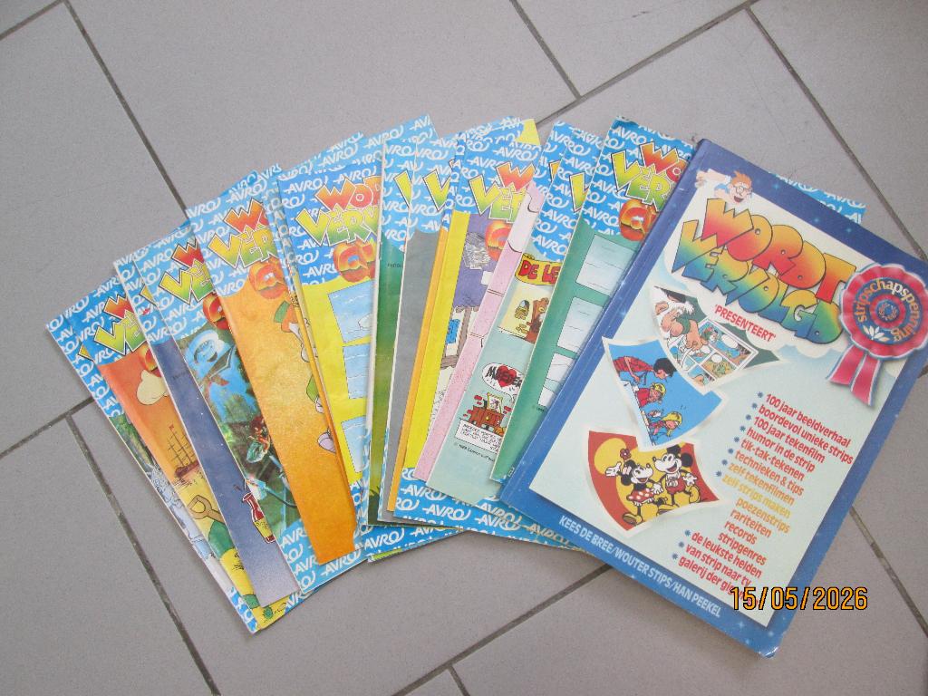 wordt vervolgd stripbladen, Boeken, Eén stripboek, Ophalen, Gelezen