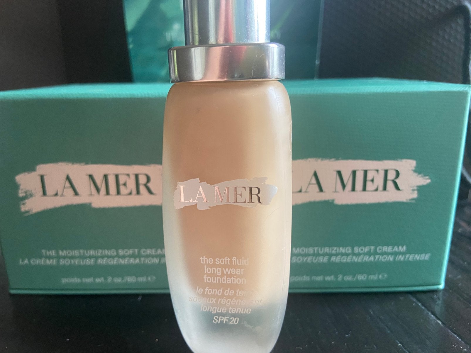 La mer foundation linen 180, Beige, Zo goed als nieuw, Make-up, Verzenden