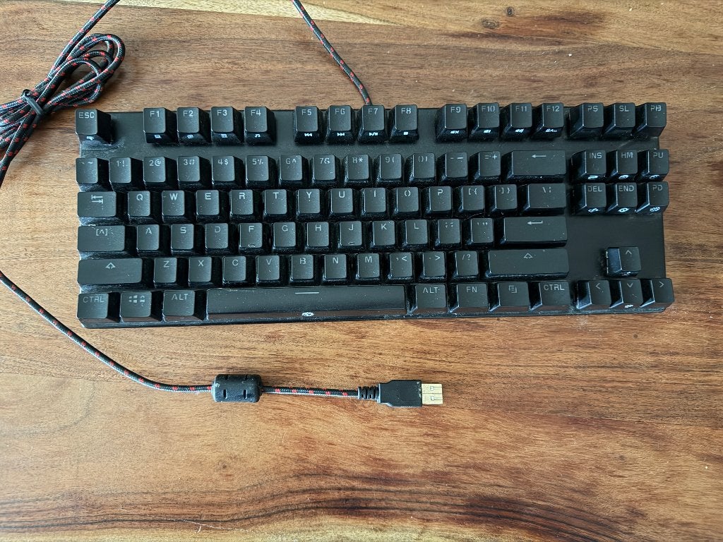 DREVO Tyrfing 87 Key Backlit Mechanical Keyboard US Layout, Ophalen, Gebruikt