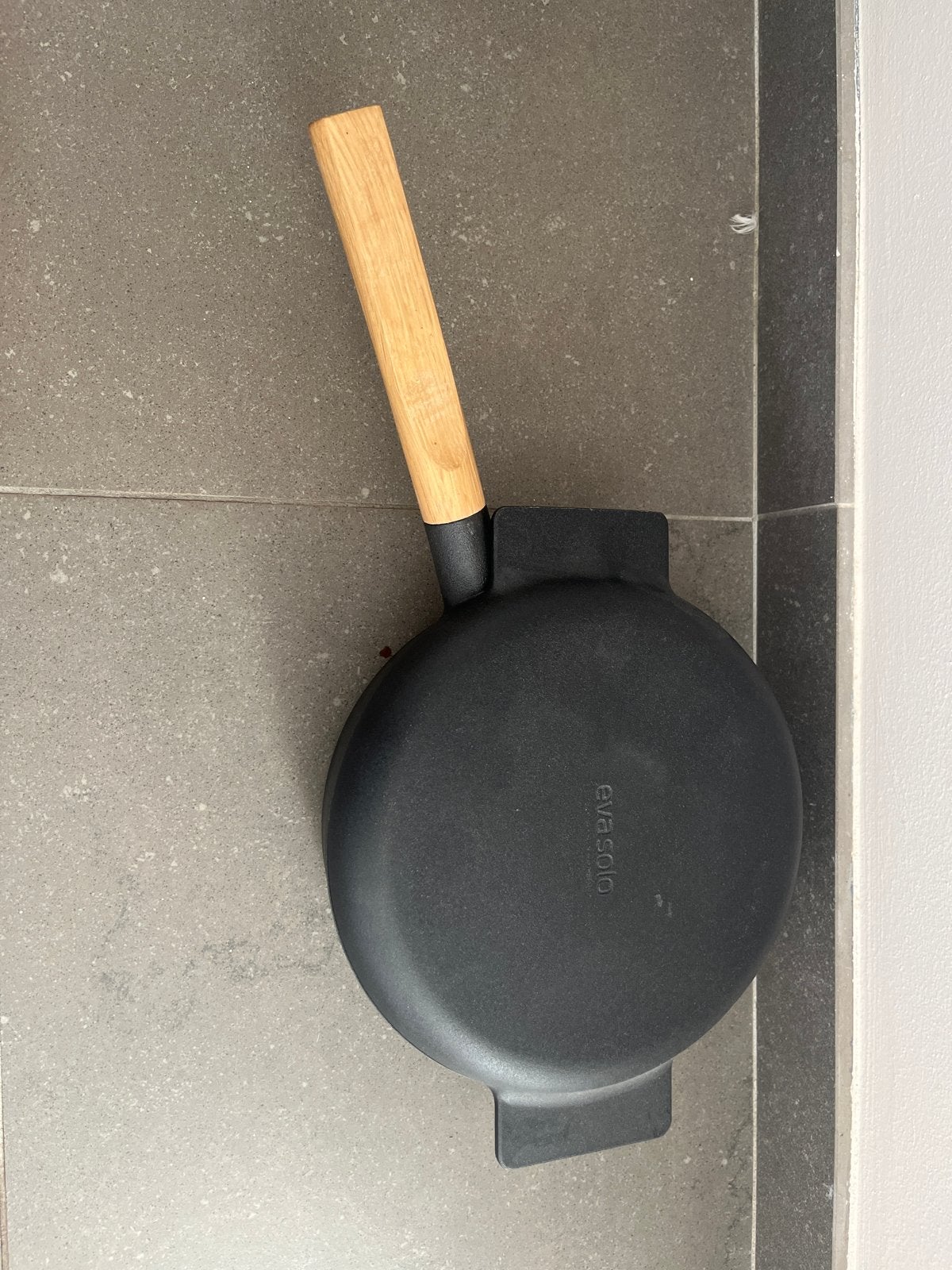 Eva Solo pannenset - Koekenpan en steelpan, Gietijzer, Pannenset, Ophalen of Verzenden, Zo goed als nieuw