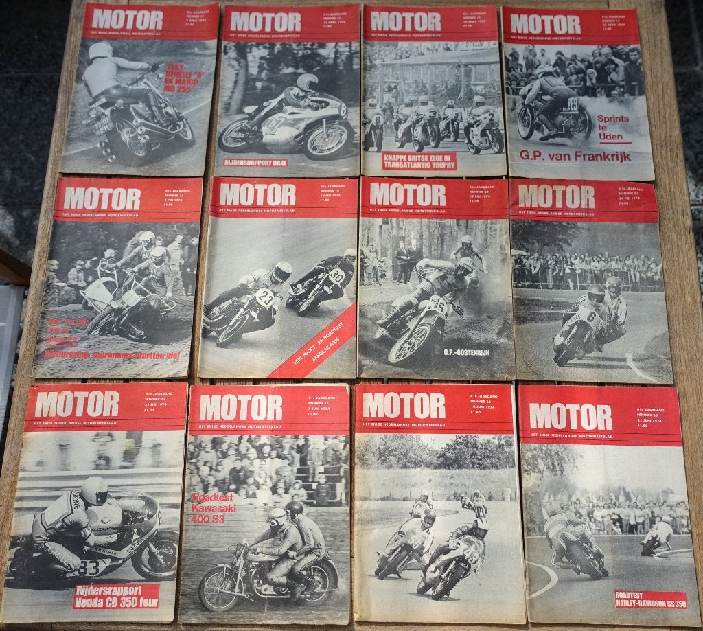 Motor - het NL motor weekblad - jaargang 1974 2e kwartaal, Boeken, Ophalen of Verzenden, Gelezen, Overige typen