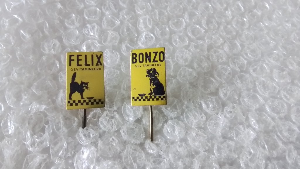 Speldjes Felix en Bonzo diervoeding, Ophalen of Verzenden, Zo goed als nieuw, Overige onderwerpen