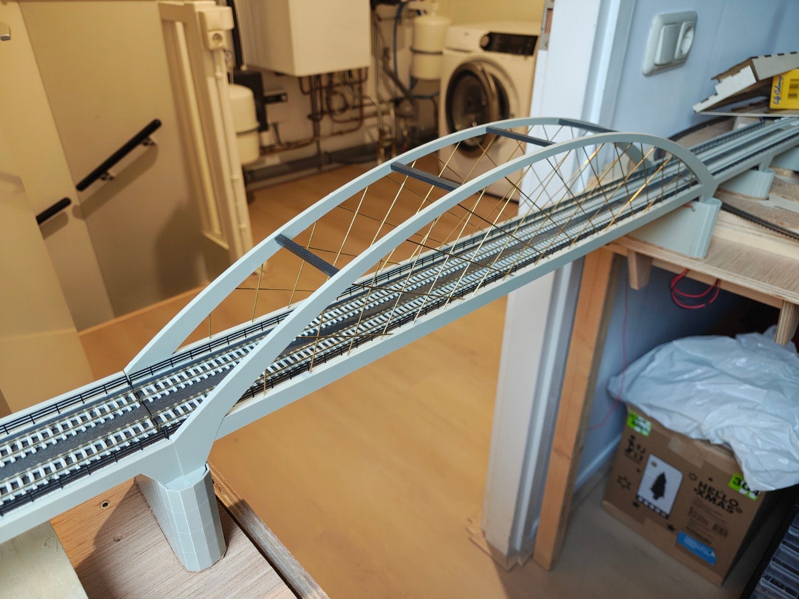 grote boog brug, Gelijkstroom of Wisselstroom, Brug, Tunnel of Gebouw, Zo goed als nieuw, Analoog