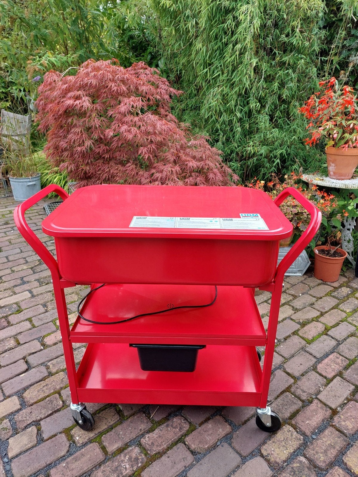 HBM 90 Liter Verrijdbare Ontvetterbak met pomp.
Ontvetterbak, Ophalen, Nieuw