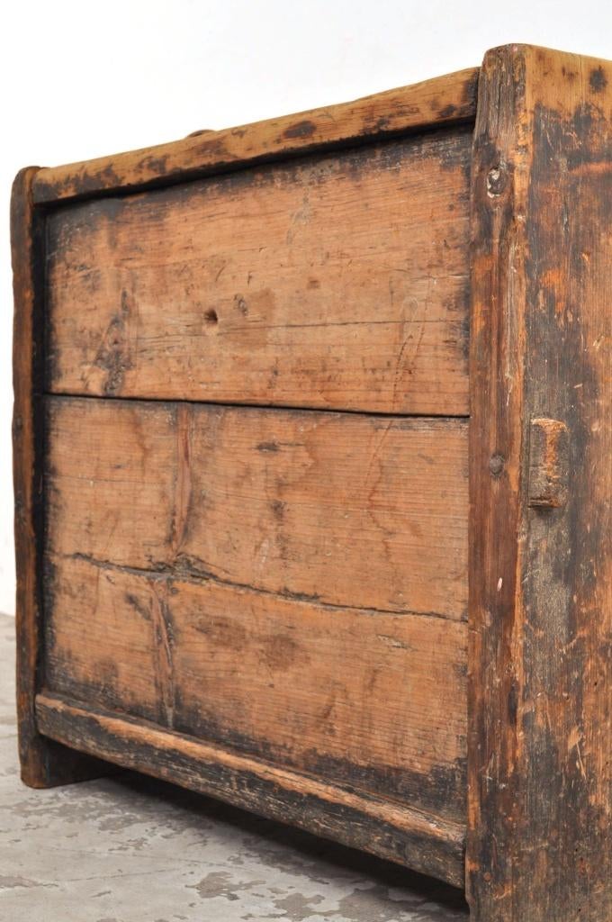 Houten antieke kist Himalaya EYECATCHER, Huis en Inrichting, Gebruikt, Minder dan 50 cm, Ophalen of Verzenden, 75 tot 100 cm