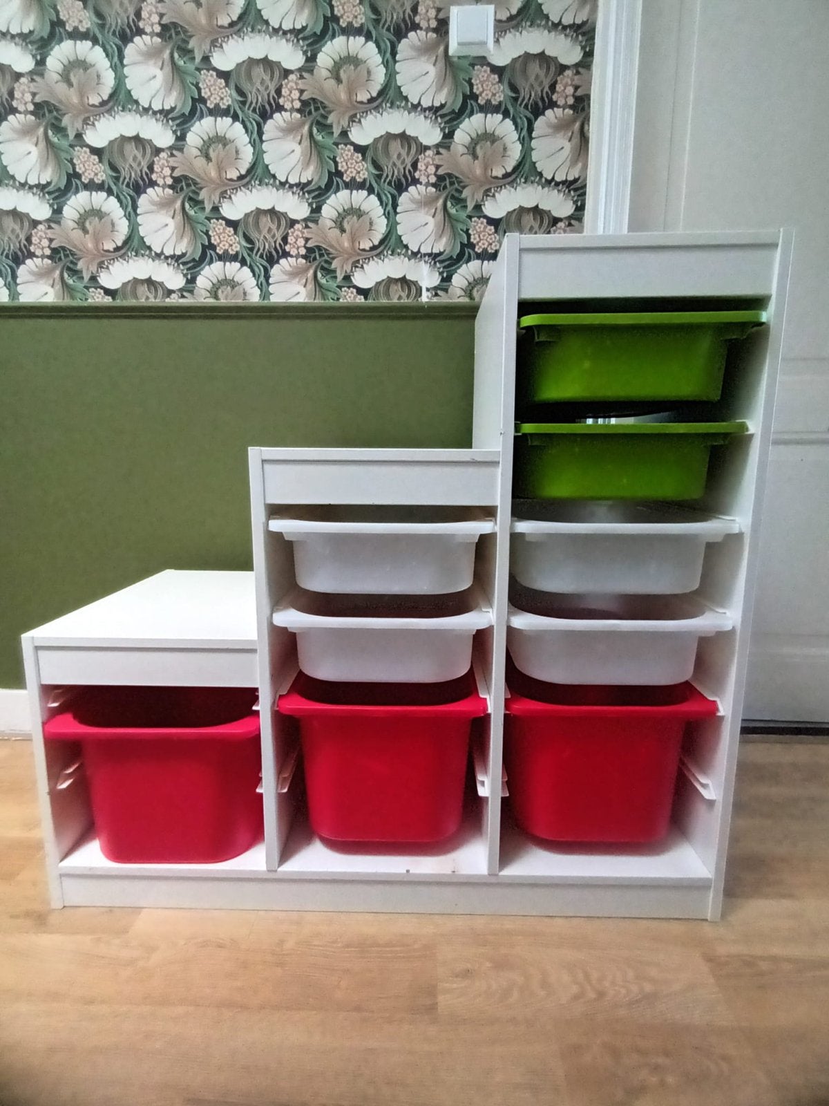 IKEA TROFAST speelgoedkast wit met 8 bakken, Minder dan 90 cm, Gebruikt, Kast, Ophalen of Verzenden