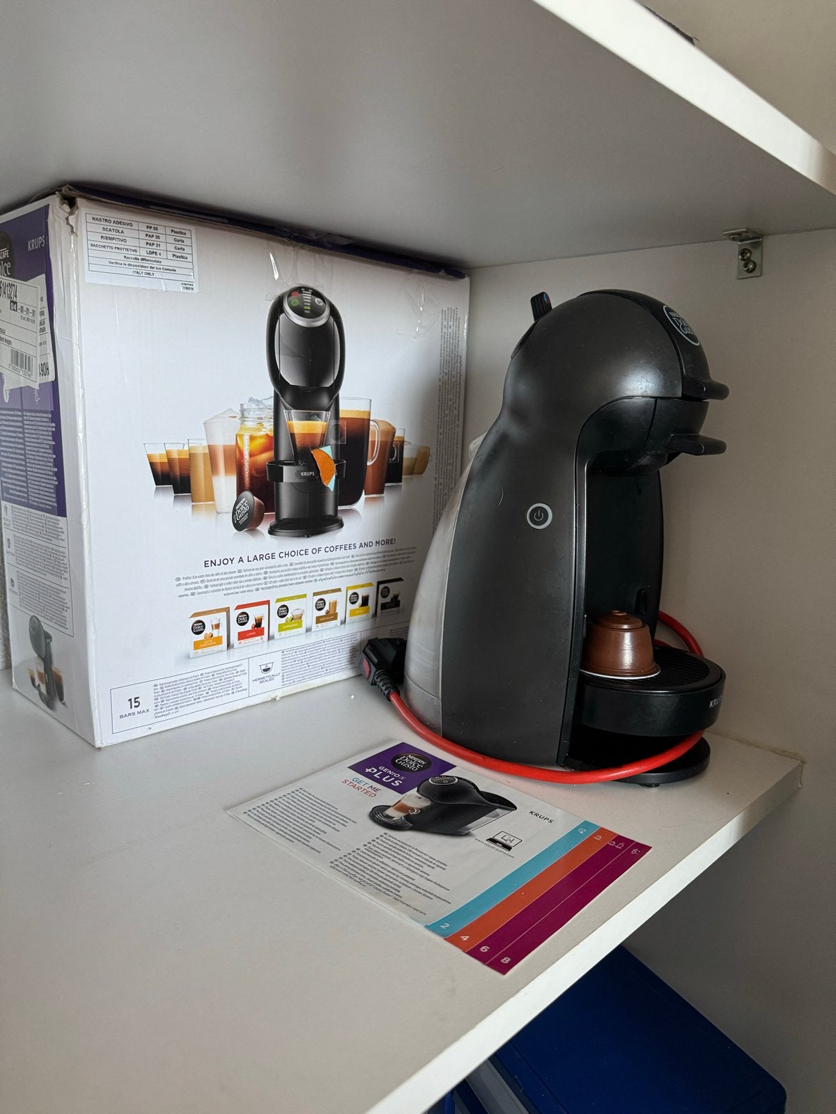 Nescafé Dolce Gusto Genio S Plus Krups koffiezetapparaat, Witgoed en Apparatuur, Koffiepads en cups, Koffiemachine, Ophalen of Verzenden