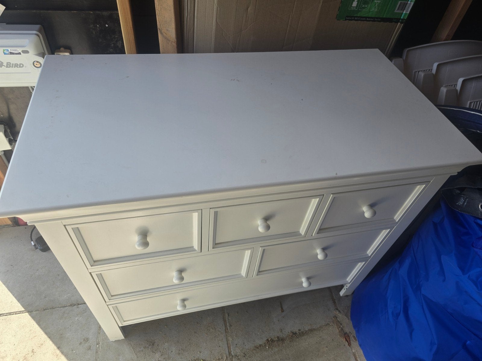 Ladekast wit - 110x58x90 cm, Ophalen, Gebruikt, 100 tot 150 cm, 5 laden of meer