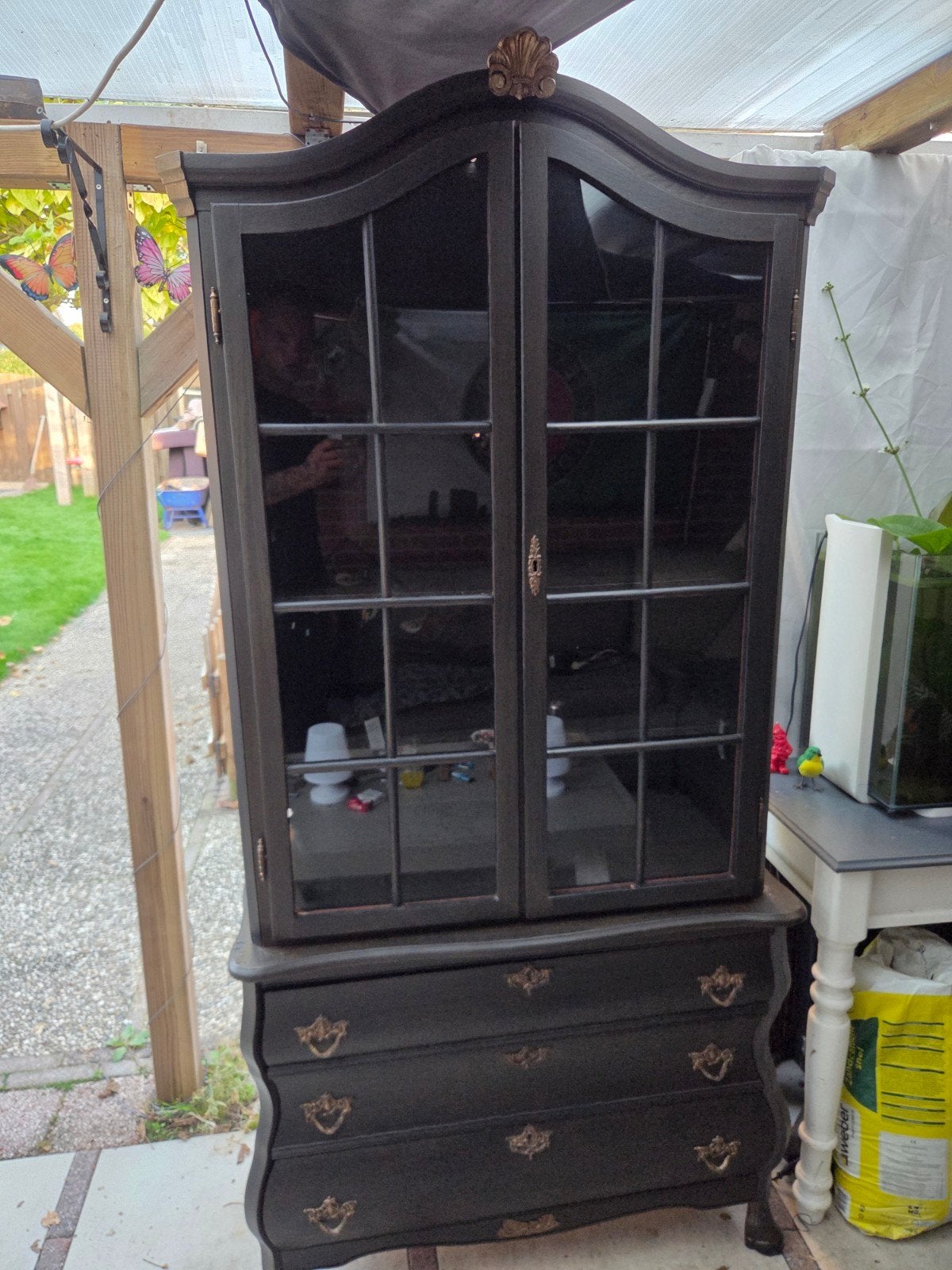 kast buffet/vitrine, Ophalen of Verzenden, Zo goed als nieuw, 25 tot 50 cm